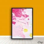 Pink Textured Paint Strokes (Single Panel) | Abstract Wall Art