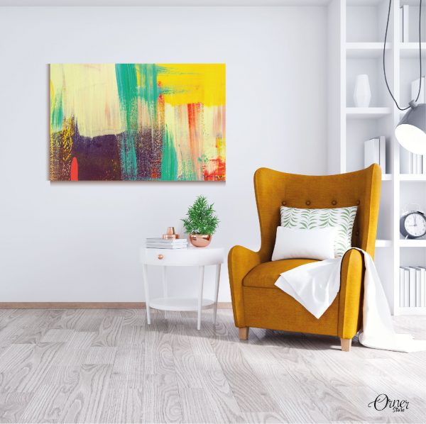 Colorful Brush Strokes Art Abstract Wall Art