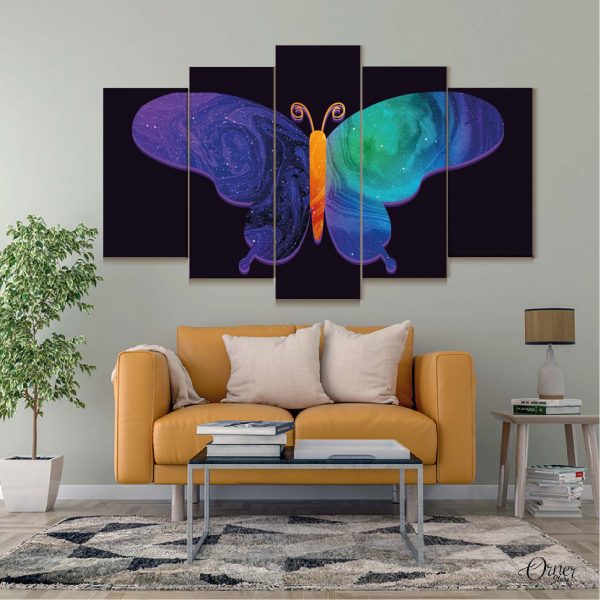 abstract butterfly wall art