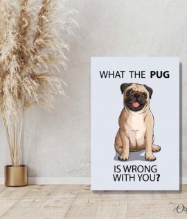 what the pug poster wall art