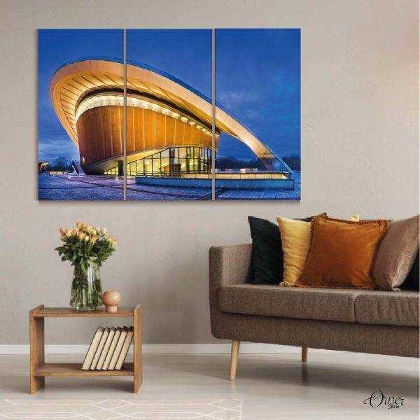 berlin concert hall Germany architecture wall art