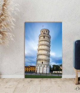 Pisa tower evening view architecture wall art