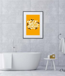 get naked bathroom wall art