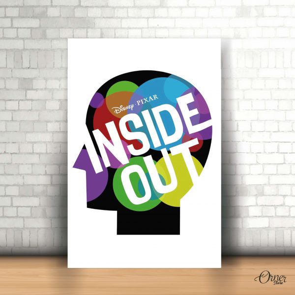 inside out movie poster pop head wall art