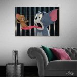 tom and jerry cartoon poster wall art