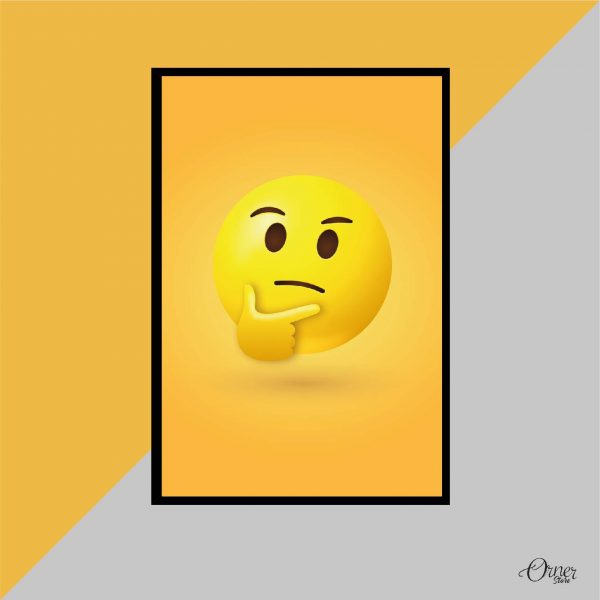 thinking emoji by orner store