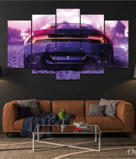 Lamborghini Huracan back view car wall art