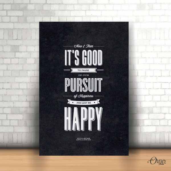 it's good to pause motivational poster wall art