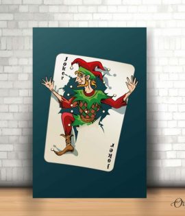 joker playing card wall art