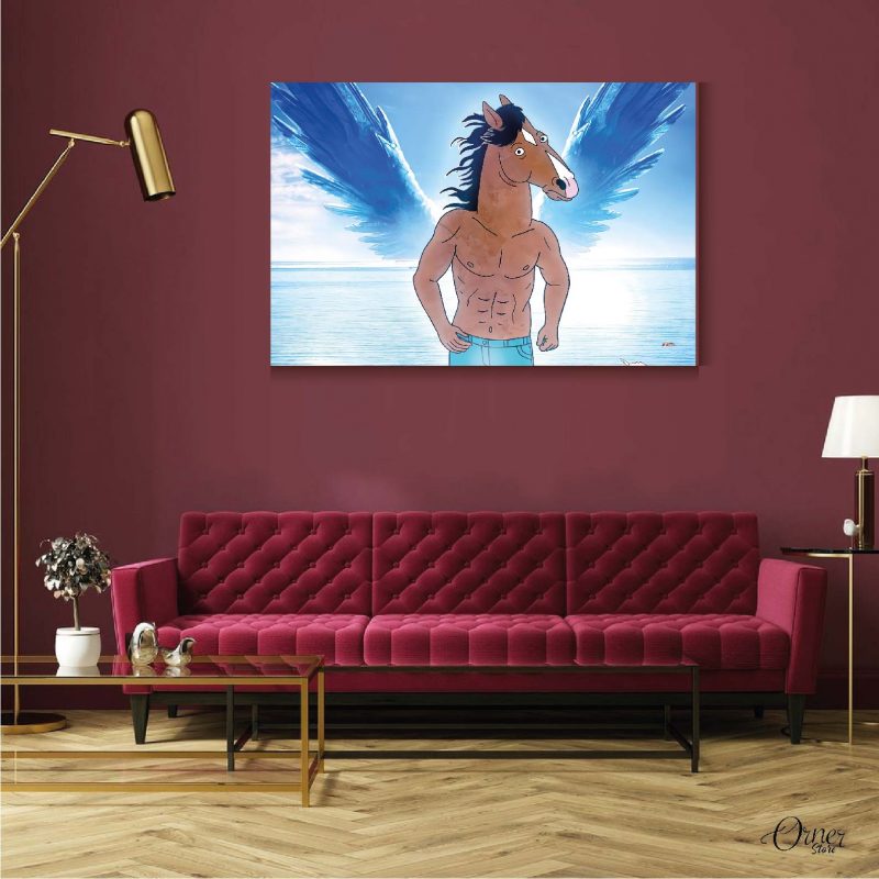 bojack horseman with angel wings tv series poster wall art