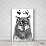the wolf pencil art animal wall art