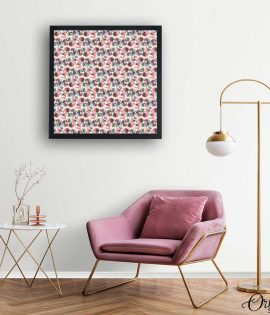 Classic Pink Confetti Art (Single Panel) | Abstract Wall Art