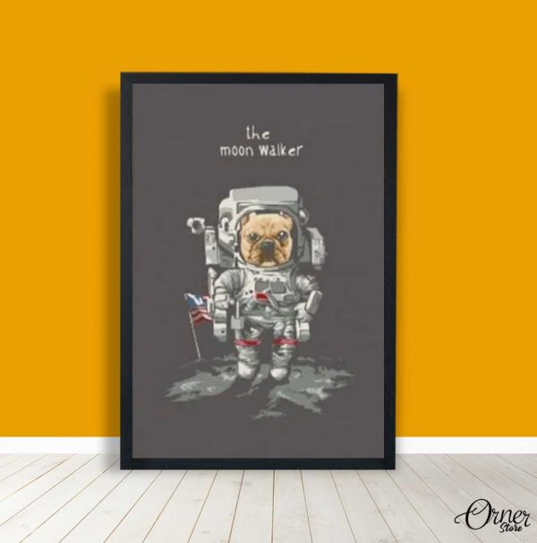 The Astronaut Dog | Poster Wall Art