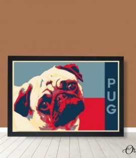 Sad Pug | Animal Wall Art