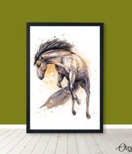 Digital Horse Illustration (Single Panel) | Anmal Wall Art