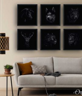 Animal Kingdom Set (6 Panels) | Animal Wall Art