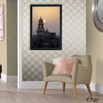 Sunset View Of clock Tower (Single Panel) | Architecture Wall Art