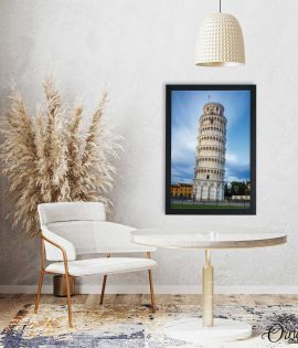 Pisa Tower Evening View (Single Panel) | Architecture Wall Art
