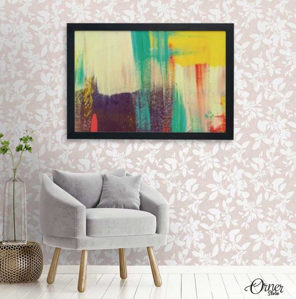 Colorful Brush Strokes Art (Single Panel) | Abstract Wall Art
