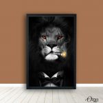 Lion In Attitude | Animals Poster Wall Art