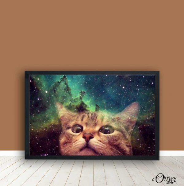 Space Cat | Animals Posters Wall Art